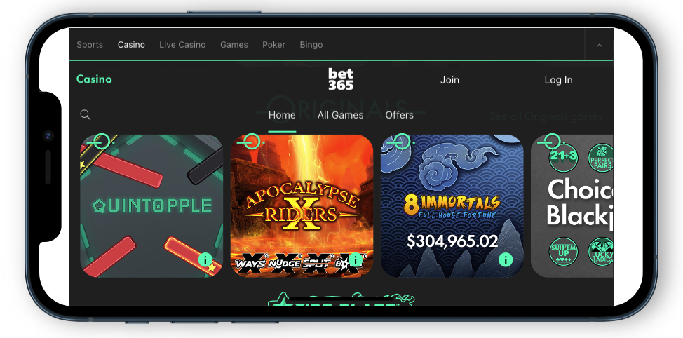 bet365 Mobile Casino